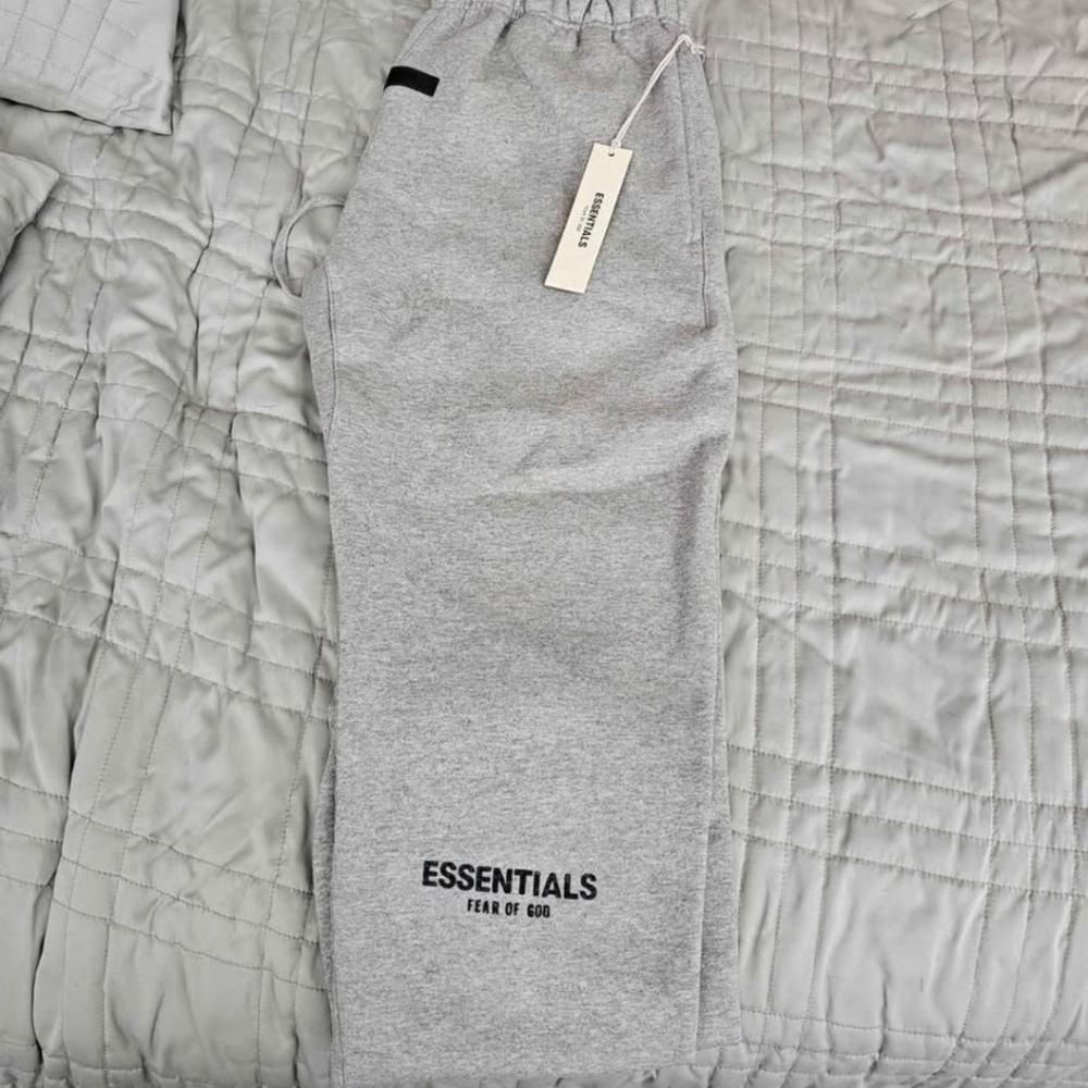 ESSENTIALS SWEATPANTS DARK OATMEAL NWT SIZE MEDIUM OR XLARGE